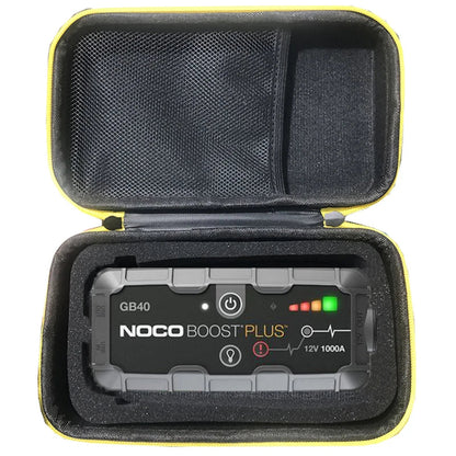 Rugged EVA Travel Case for NOCO Boost Plus GB40 1000 Amp 12V UltraSafe Lithium Jump Starter - Protective Outdoor Carry Cover