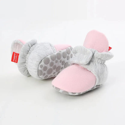 Meckior Baby Socks Shoes – Star Toddler First Walkers Booties, Soft Cotton Anti-Slip Shoes for Boys and Girls