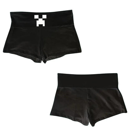 Harajuku Letter Print Y2K Shorts — Punk, Goth, Hiphop, Vintage Streetwear Half Pants for Women