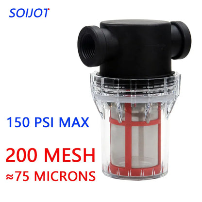 304 Stainless Steel 200 Mesh Filter Screen - Pre-Filter Water Pump Filter for 1/2 Inch, 3/4 Inch, and 1 Inch Filters