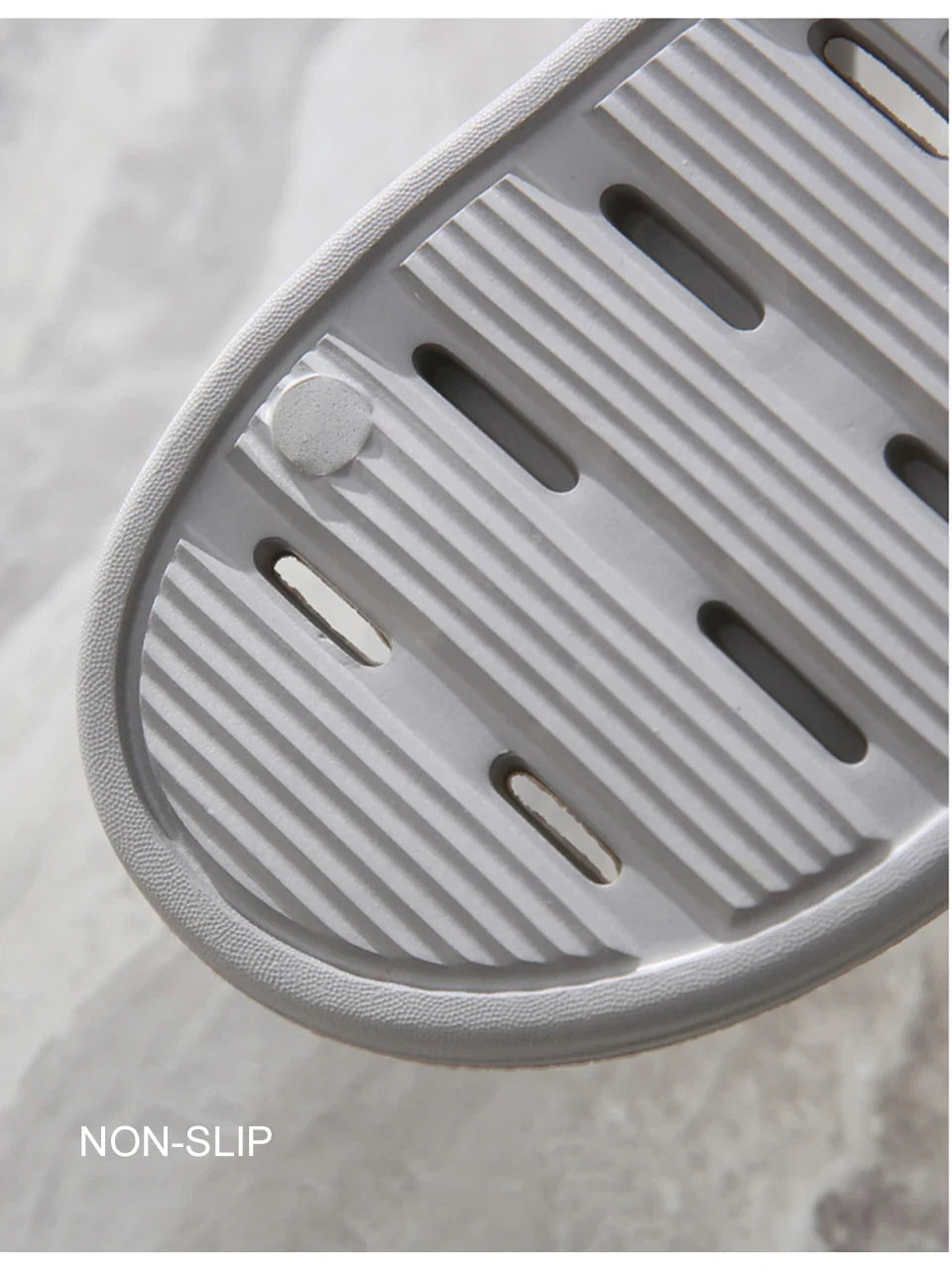 Feslishoet Unisex EVA Non-Slip Soft Bottom Shower Slippers – Quick-Drying Punching Bathroom Footwear