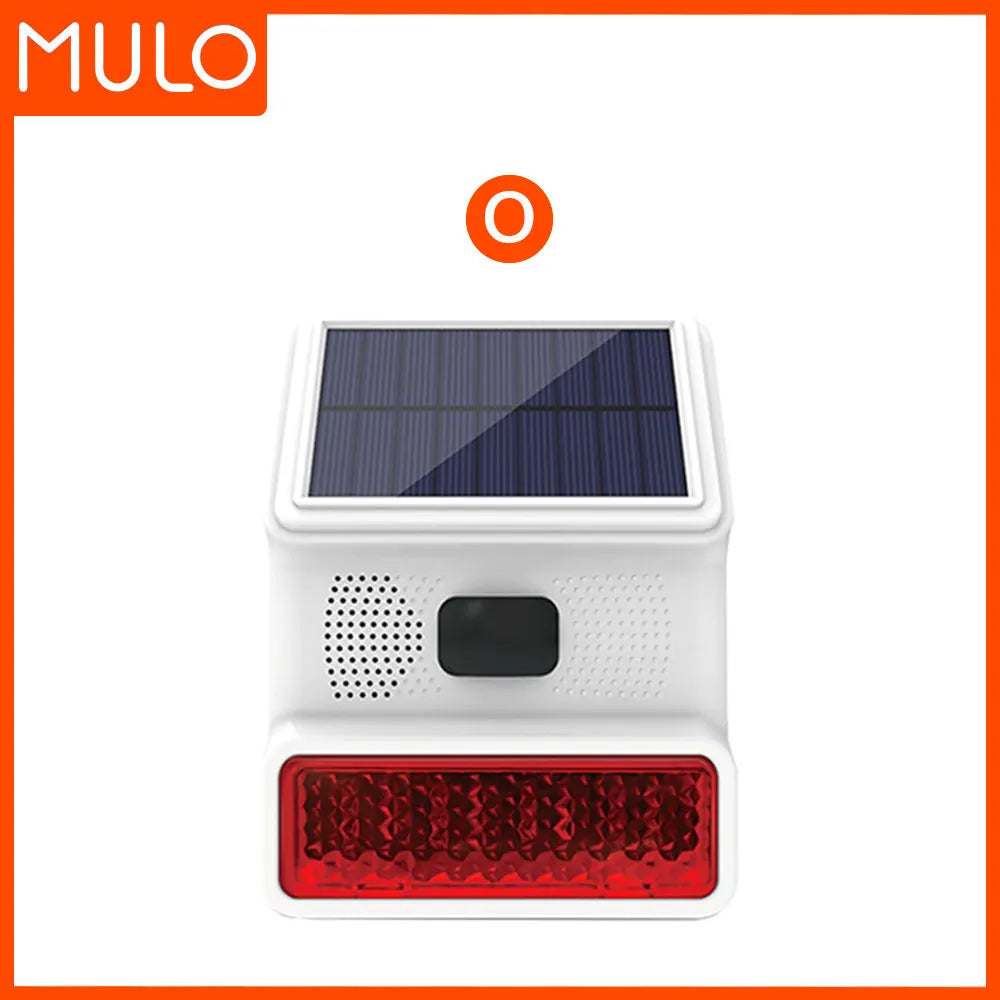 Upgraded Wireless Solar Outdoor Alarm – 433MHz Waterproof LED Flash Security for Home, Garage & Carport