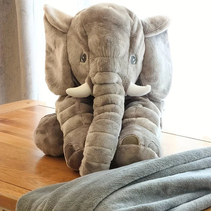 40cm Soft Elephant Plush Toy – Cute Baby Elephant Sleeping Pillow, Stuffed Animal for Kids, Birthday Gift & Room Decor