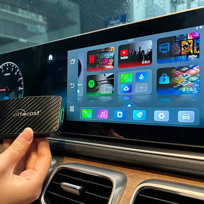 OTTOCAST Play2Video Pro AI Box – Wireless CarPlay & Android Auto Adapter with YouTube, Netflix, IPTV for 98% of Cars