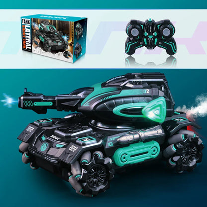 RC 2.4G Spray Car – Four-Wheel Stunt Water Polo Tank Toy for Boys, Remote Control Vehicle (Watch Sold Separately)