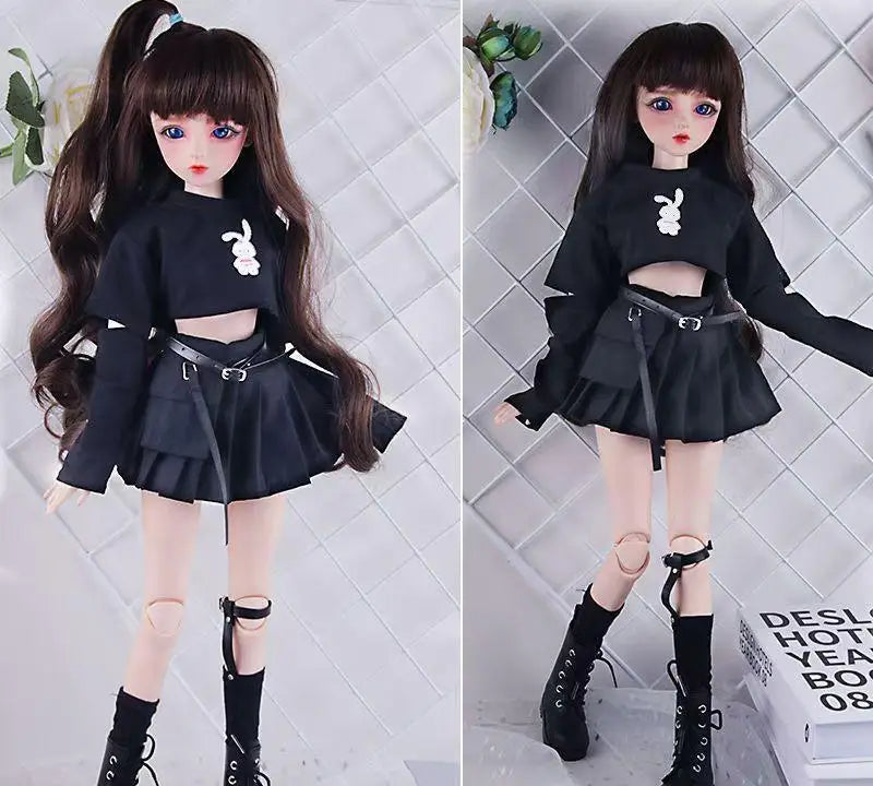 60cm BJD Doll Clothes – Cute Kawaii Outfits for 1/3, 1/4 & 1/6 Dolls, Variety of Accessories for Children’s Toys