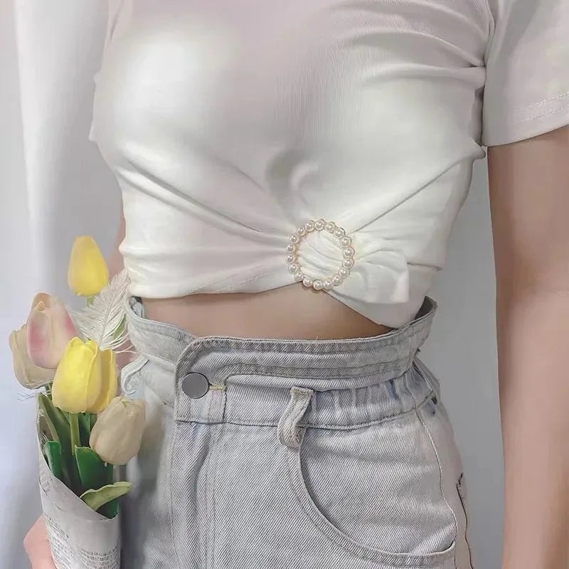 Creative Knot Buckles – Geometric T-Shirt & Scarf Waist Tightening Buttons, Clothing Accessories