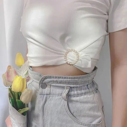 Creative Knot Buckles – Geometric T-Shirt & Scarf Waist Tightening Buttons, Clothing Accessories