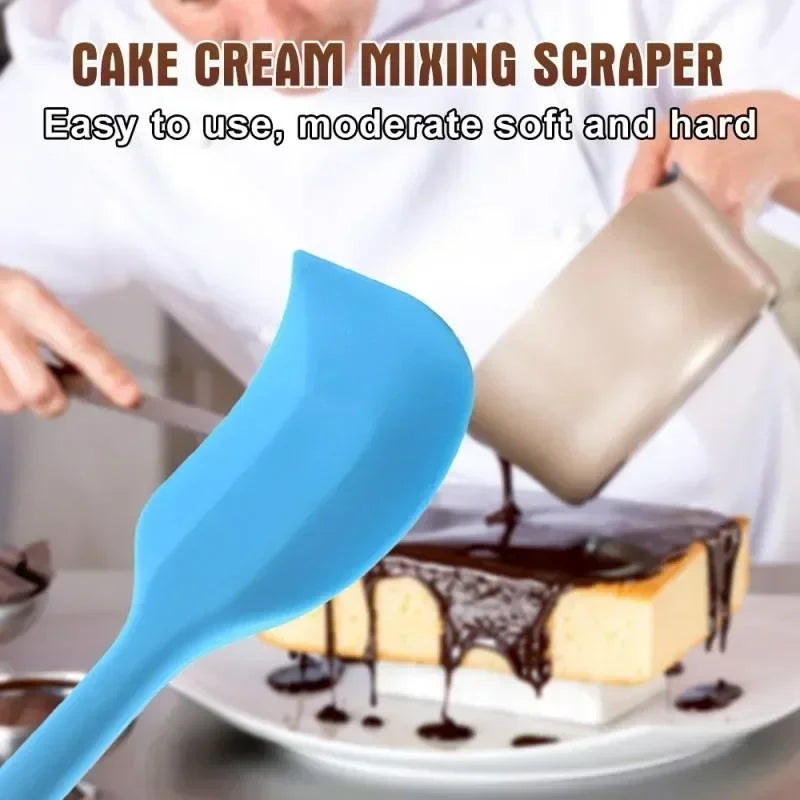 Food Grade Silicone Cake Mixer Spatula – Butter & Cream Baking Tool, Durable All-in-One Kitchen Utensil for Mixing & Decorating