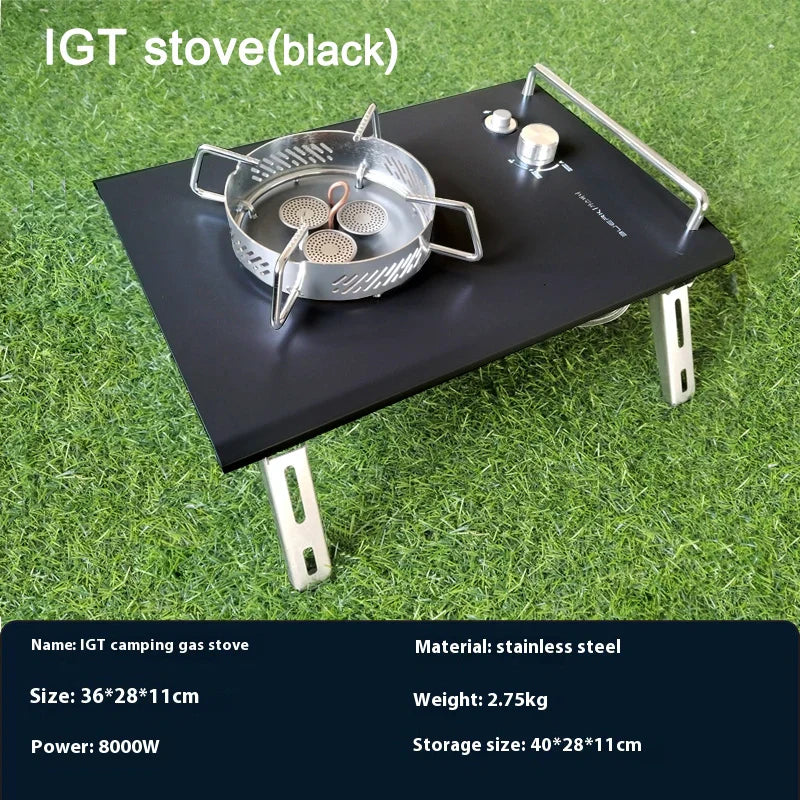 Lohascamping Folding Camping IGT Table – Lightweight Portable Roll Table with Adjustable Legs for BBQ, Desktop Burner & Backpacking