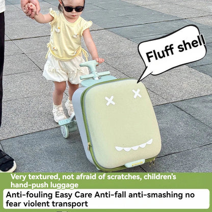 20-Inch Ride-On Kids Luggage with Folding Stroller – Children's Suitcase for Walking and Riding, Travel Bag for Babies