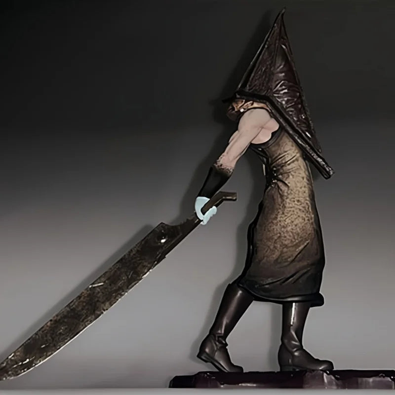 Silent Hill Figure – Bubble Head Nurse Red Pyramid Head Ornament, Horror Collectible Toy Gift