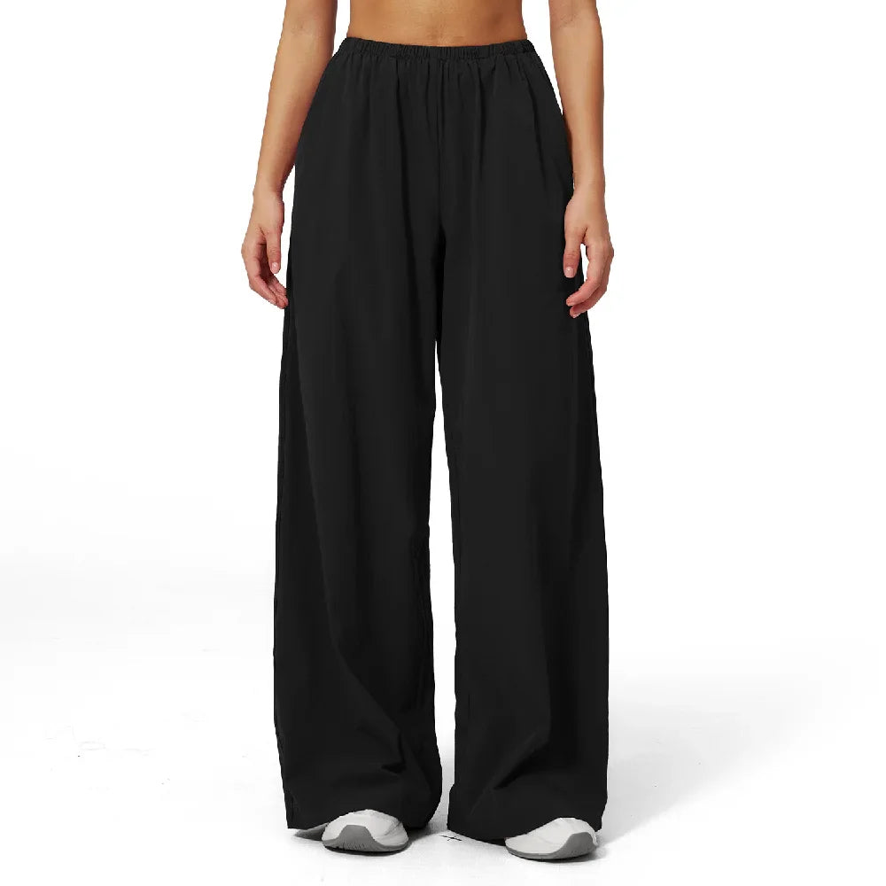 Women’s Summer High Waist Flared Yoga Pants – Sun Protection Bell-Bottom Workout Leggings for Running & Outdoor Fitness
