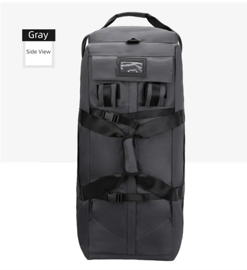 80L Rolling Duffle Bag with Wheels – 31" Heavy-Duty Foldable Travel Duffel, Water-Resistant Luggage with Shoulder Strap