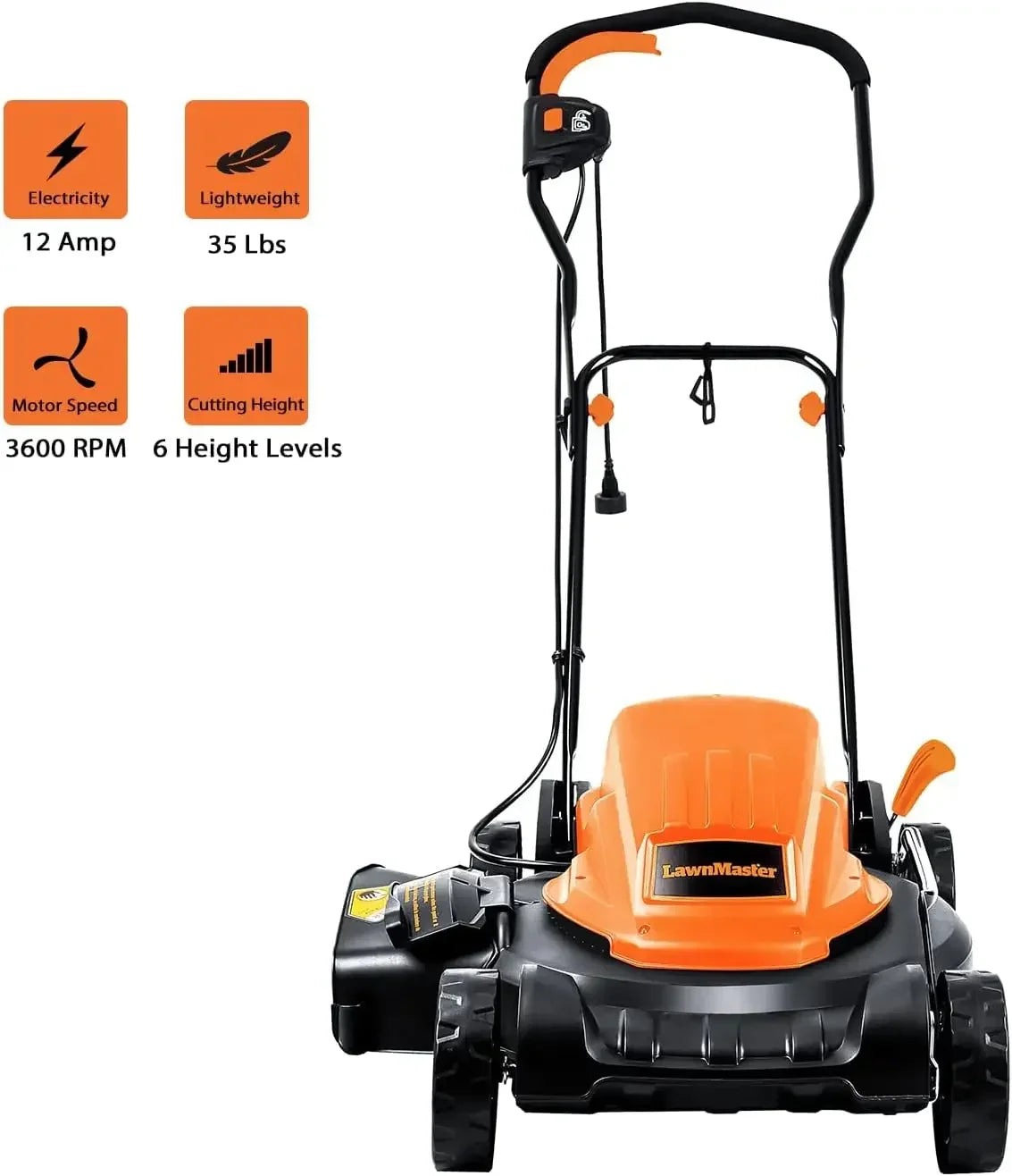 ME1218X Electric Lawn Mower — 12AMP, 19-Inch Cutting Deck