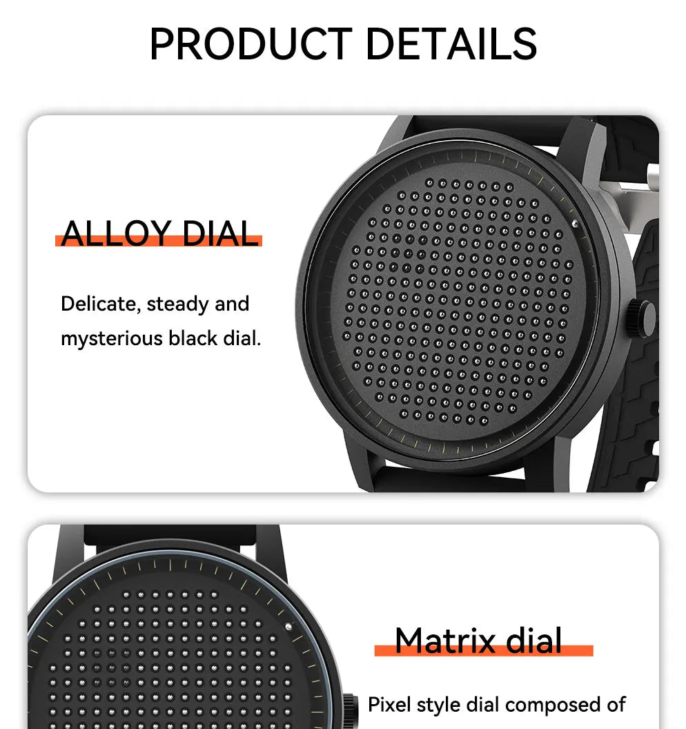EUTOUR 2025 Magnetic Quartz Casual Watch – Simple Silicone Strap, Unisex Men’s Fashion Watch