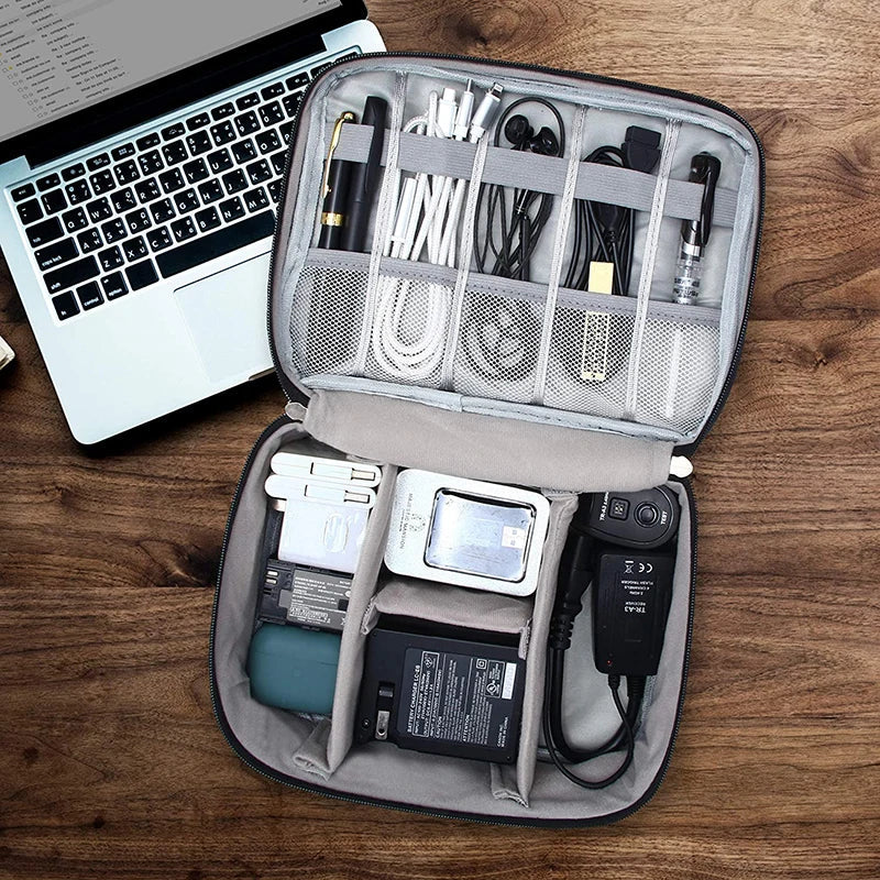 Portable Digital Storage Bag: Waterproof USB Gadget Cable Organizer Pouch - Ideal for Electronics Accessories & Devices, Digitals Pack Supply