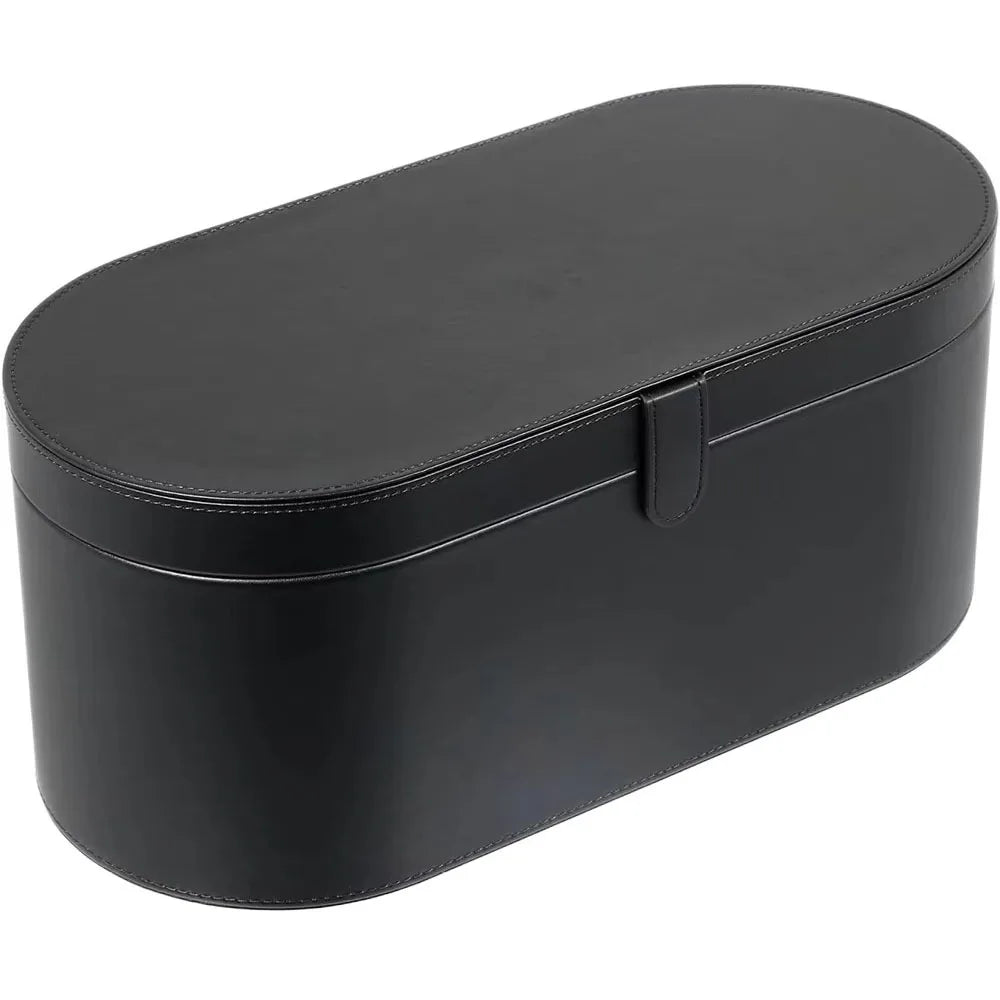 Portable PU Hair Dryer Storage Case – Large Capacity Dustproof Bag for Curling Tools & Accessories