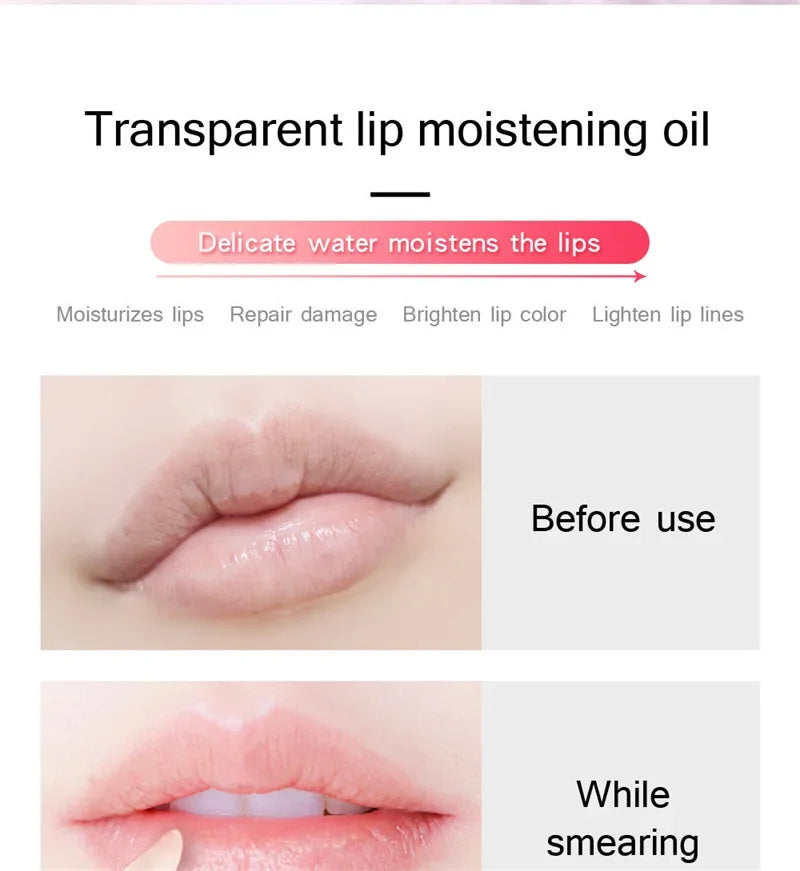 Mini Capsule Liquid Lip Balm – Moisturizing Transparent Color-Changing Plumping Jelly Lip Gloss