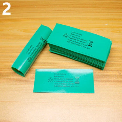 100pcs 18650 Lithium Battery Heat Shrink Wrap PVC Sleeves – Insulation Packaging Film for Battery Protection