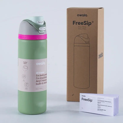 Owala Vacuum Flask & Thermos Water Bottle – Stainless Steel Thermal Mug for Cold & Hot Coffee Drinkware