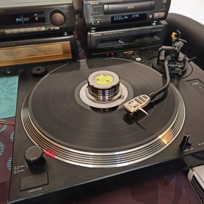 Stable Sound Precision: Universal 50Hz LP Disc Stabilizer - Metal Vinyl Turntable Weight Clamp, Aluminum Alloy Record Player Accessory