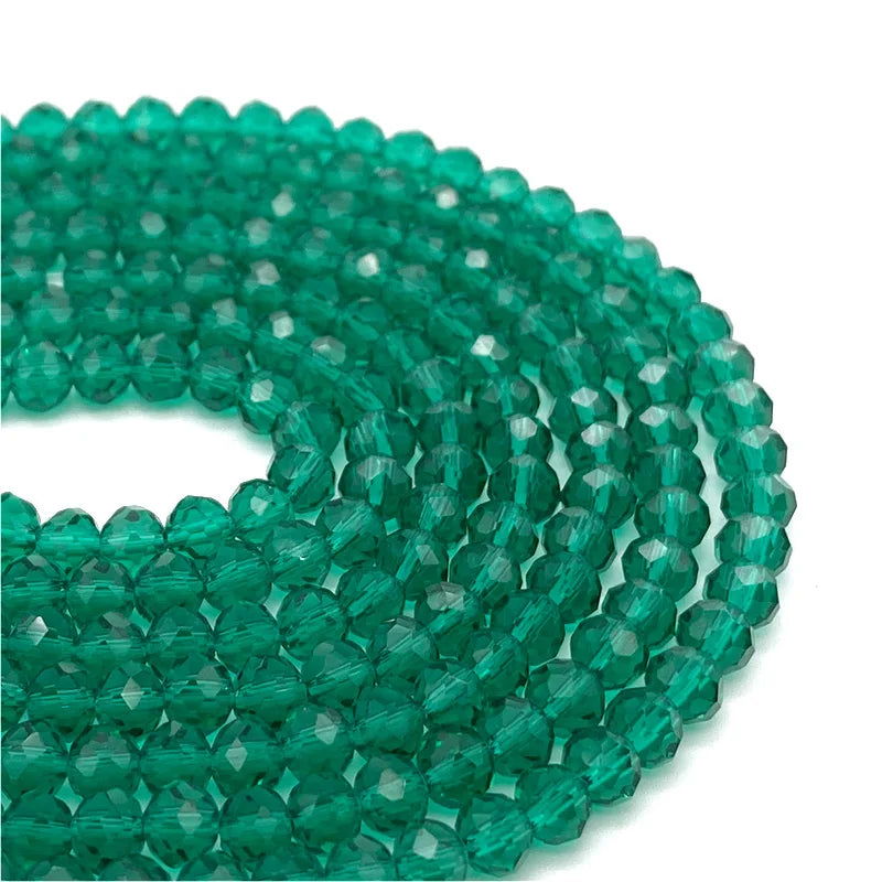 Faceted Crystal Glass Beads 2-8mm Loose Spacer Beads for DIY Jewelry Making Bracelets & Earrings