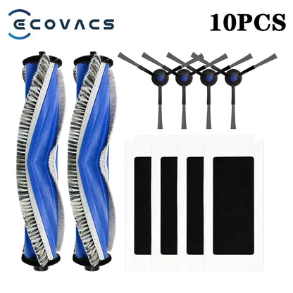 Ecovacs Deebot T30 Pro Omni / YEEDI M12 Pro+ Parts – Roller Brush, Side Brush, HEPA Filter, Dust Bag, Mop Cloth & Bracket