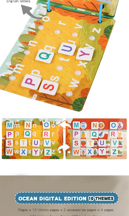 Montessori Baby Busy Book – My First Quiet Book, Early Learning Toy & Matching Game for Toddlers (2-3 Years)
