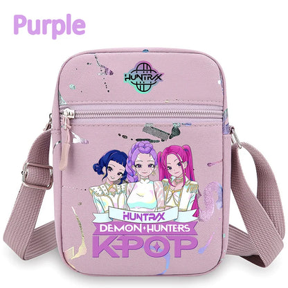 K-Pop Demon Hunters Crossbody Phone Bag – HUNTRX Rumi Huntrix Coin Wallet Shoulder Purse