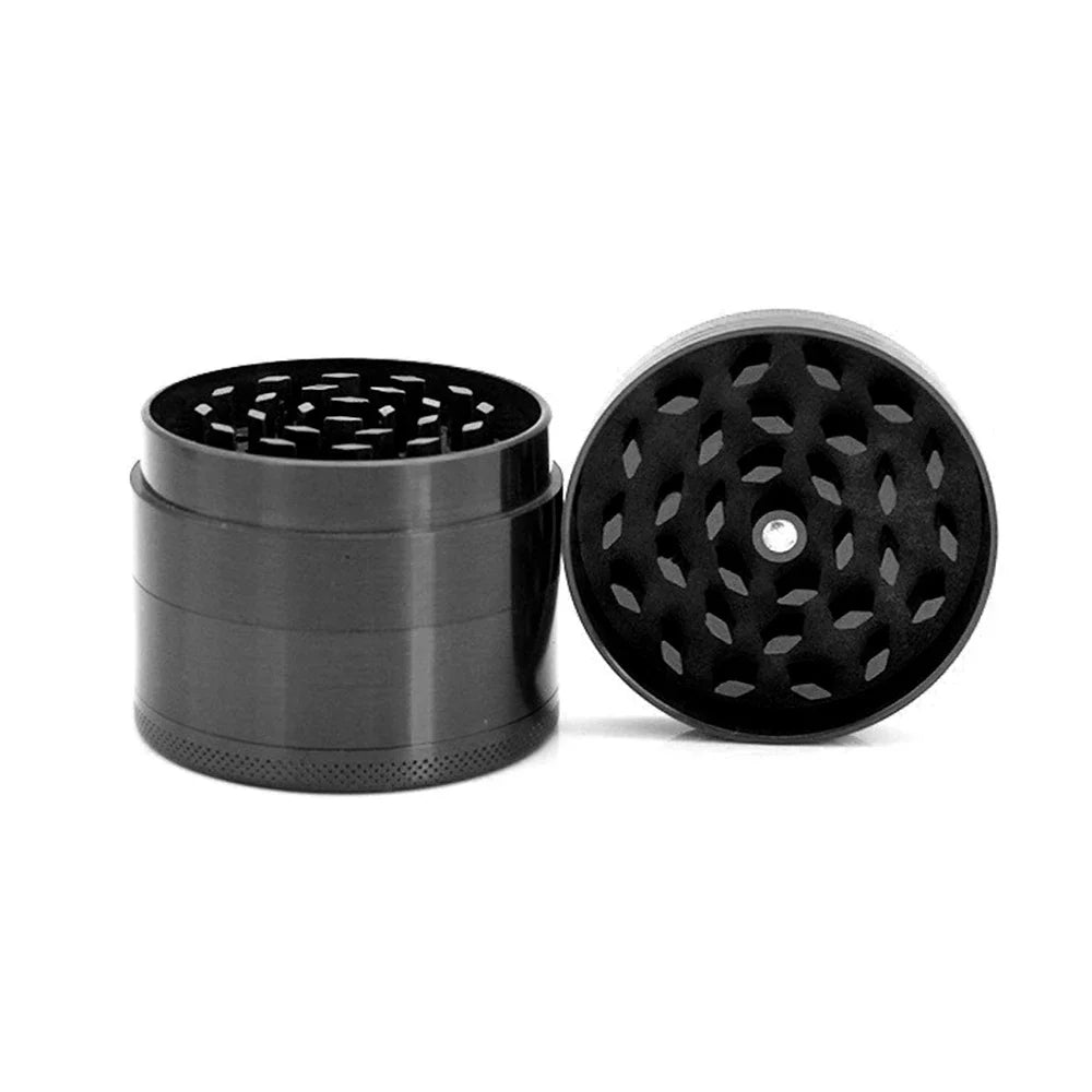 Mini 4-Layer Metal Herb Grinder — 63mm Zinc Alloy Tobacco & Dry Herb Crusher for Smoking Accessories
