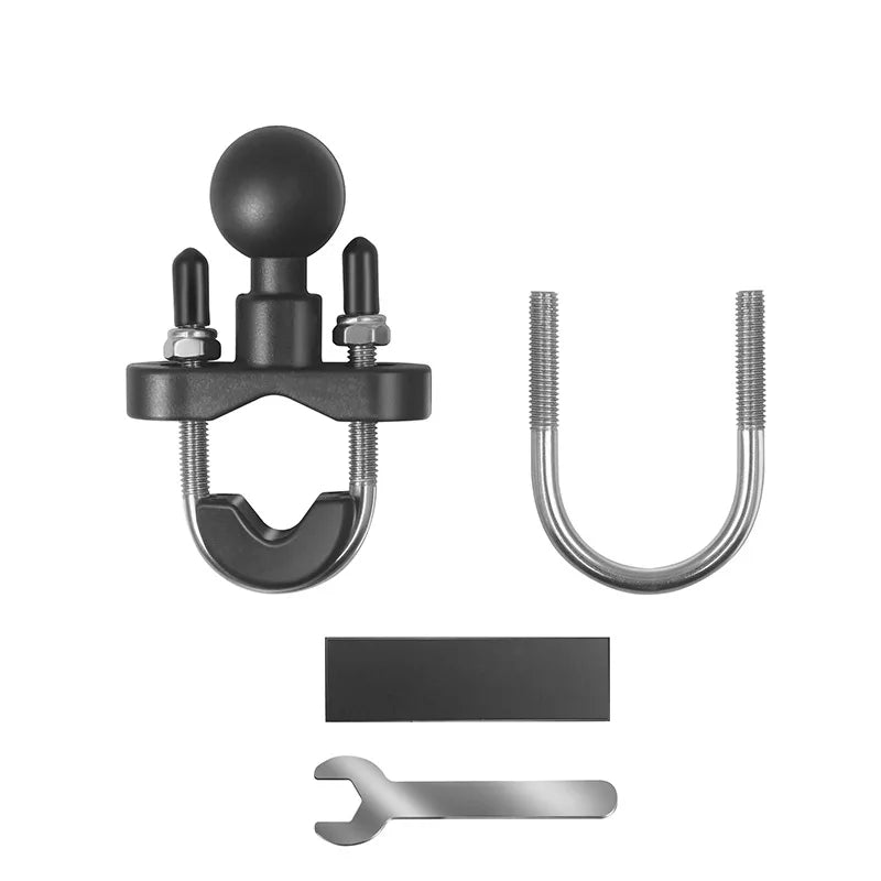 1" Ball Head Adapter Mount for Motorcycle Handlebar – Rearview Mirror Bracket for DJI, GoPro & Insta360 Cameras