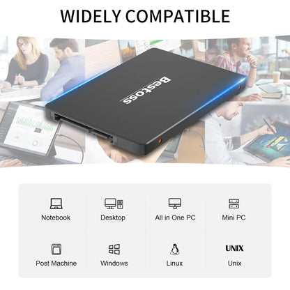 Bestoss SSD 4TB Internal SATA – 1TB, 512GB, 256GB, 128GB, 2TB Hard Drive for Laptop & Notebook (SSD201 45)