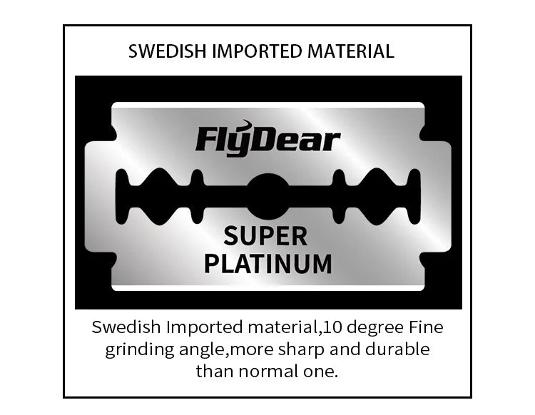 30/50/100pcs Double Edge Razor Blades – Professional Men's Safety Razor Blades for Shaving & Barber Beard Trimming