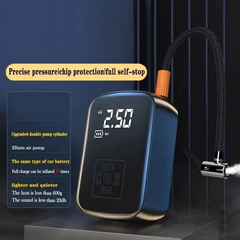 Wired Electric Car Air Compressor – Tire Inflator Pump for Car, Bicycle, Motorcycle, Boat & Balls