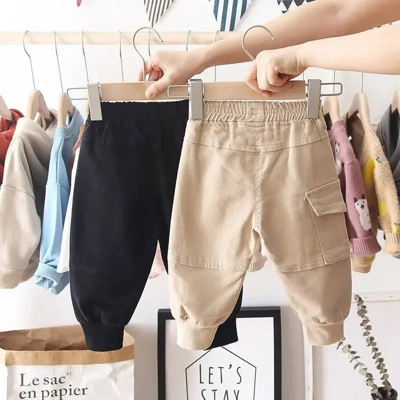 New Cargo Pants for Boys (2-6 Years) – Solid Casual Sport Trousers for Kids (2-8 Years)