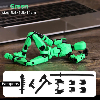 Multi-Jointed Shapeshift Robot 3D Printed Mannequin – 13 Action Figures for Kids & Adults, Parent-Child Games & Gifts