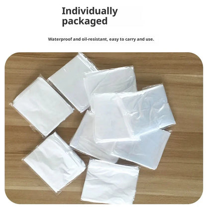50PCS Disposable Waterproof Hair Salon Capes – Barber Perm & Hair Dye Neck Shawl Cutting Bib 100x100cm