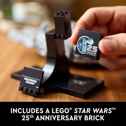 LEGP Space Wars Millennium Falcon Building Blocks – 25th Anniversary Starship Model 75375 for Home Décor