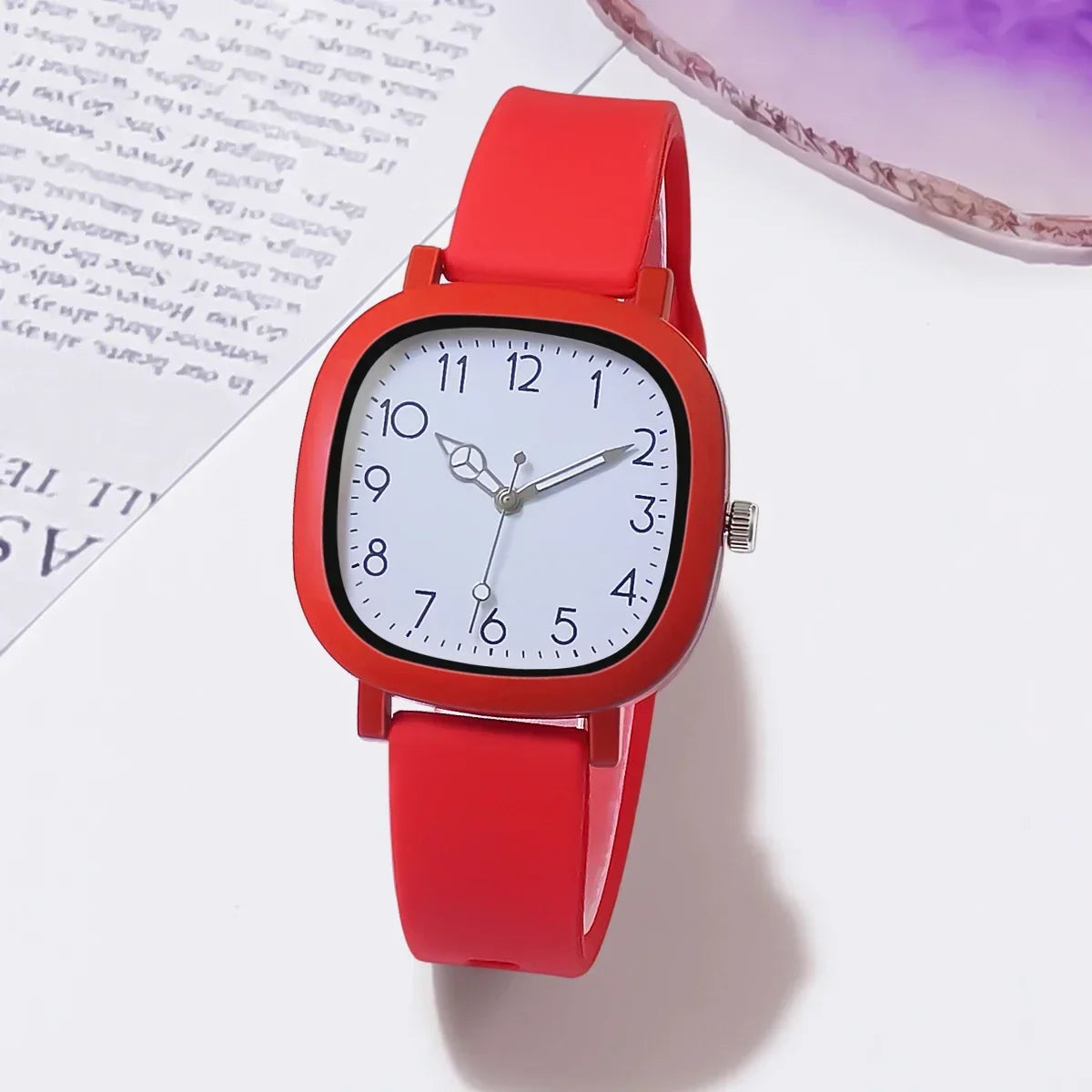 Fashion Women’s Silicone Quartz Watch – Ladies Wristwatch Gift for Christmas & Valentine’s Day