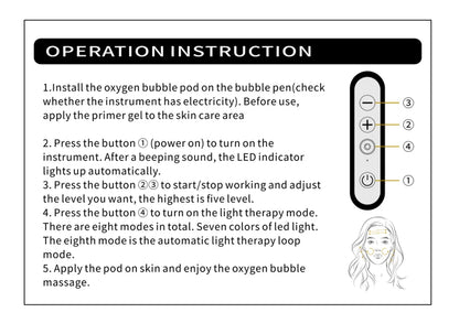 2024 Handheld CO2 Bubble Pen - Rechargeable Oxygenation Facial Machine with Skin Tightening & Oxygen Facial Kit