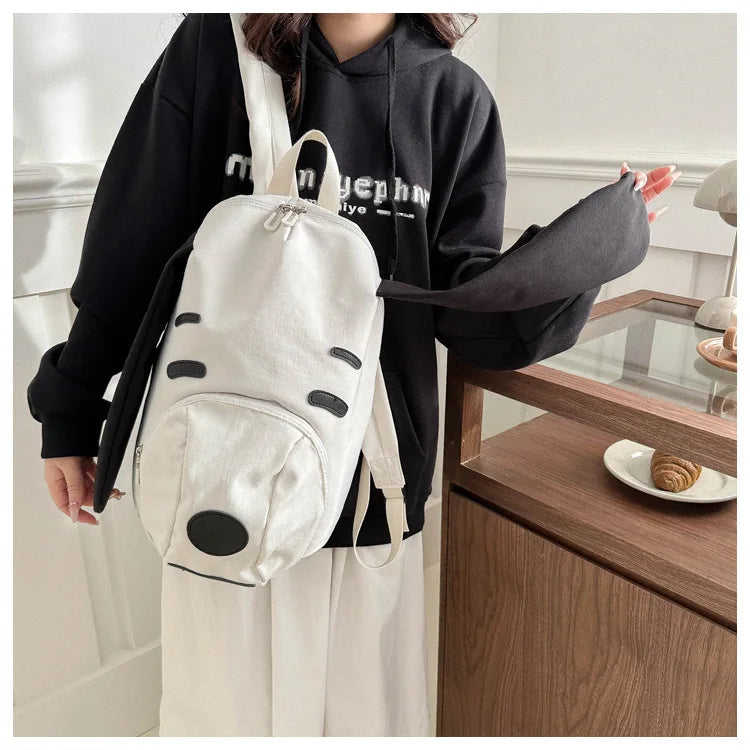 Cute Anime Snoopy Backpack — Large Capacity Oxford Cloth Student Travel Casual Bag