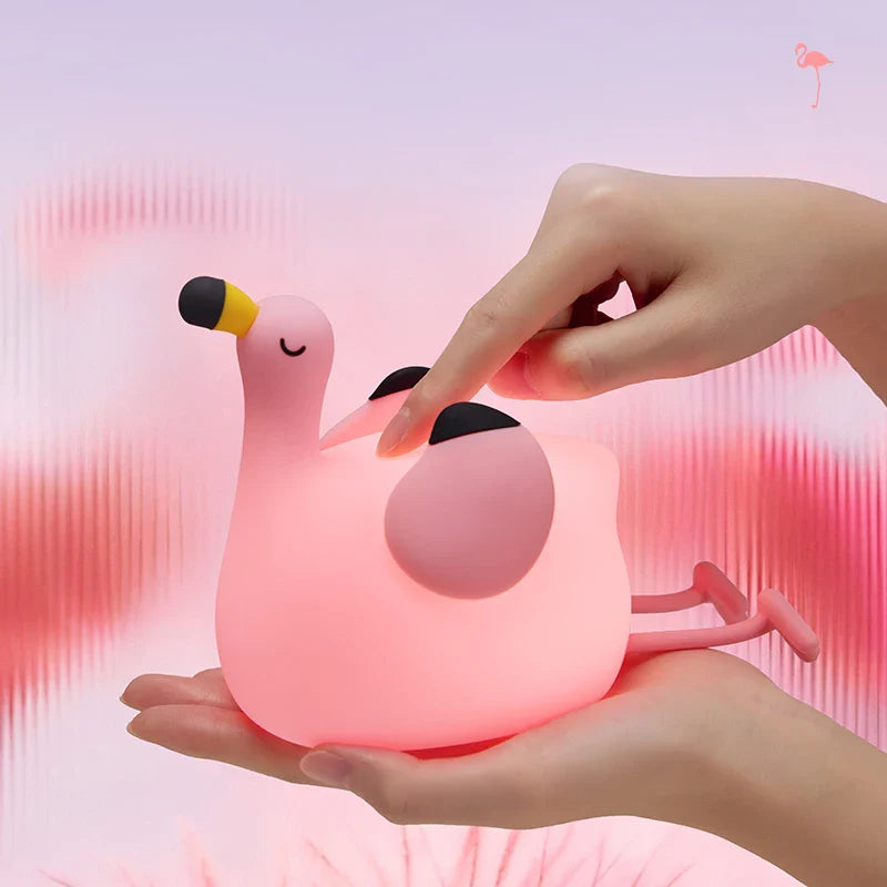 LED Silicone Rabbit Night Light – Touch Sensor Cute Animal Lamp, Bedroom & Kids Table Lamp, Home Decor Gift for Baby and Child