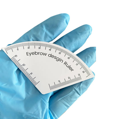 Fast Drawing Eyebrow Ruler – Microblading Mapping & Shaping Tool for Permanent Makeup, Reusable Tattoo Guide
