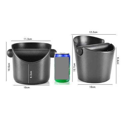 Shock-Absorbent Coffee Knock Box – Anti-Slip Espresso Grind Dump Bin for Barista Coffee Waste