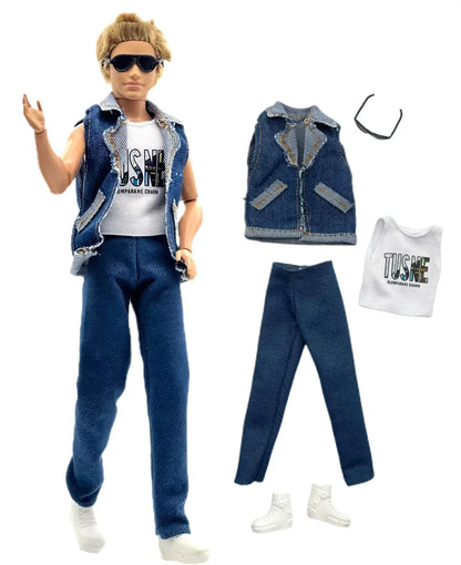 Handmade Ken Doll Clothes — Casual Wear Suit for 12" (30cm) Ken Dolls, Perfect Kids Gift