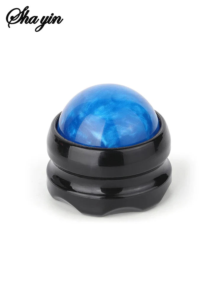 Mini 360° Spin Manual Massage Ball — Self-Therapy Tool for Back, Shoulders & Foot Muscle Relaxation