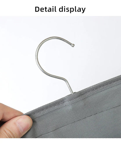 Double-Sided Hanging Underwear Storage Bag — Foldable Organizer for Socks and Underpants, Dormitory and Home Wardrobe