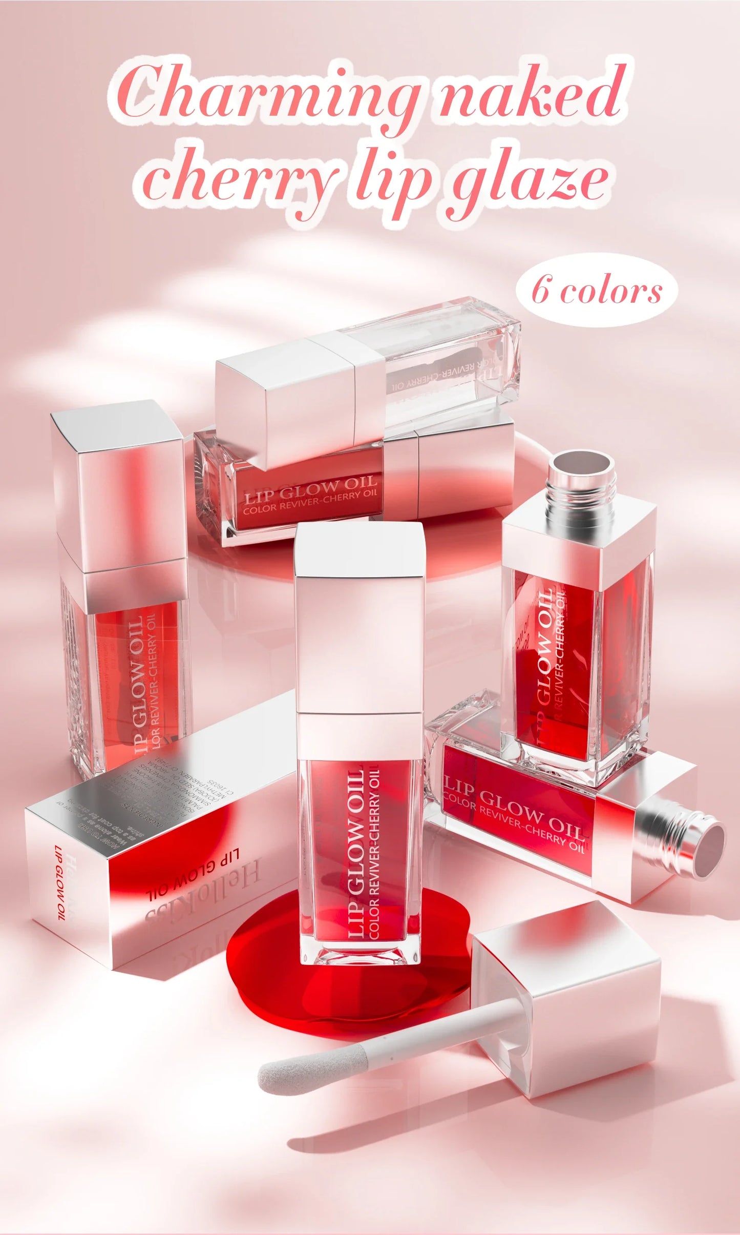 Crystal Jelly Lip Oil – Moisturizing & Plumping Tinted Lip Gloss for Sexy, Glossy Lips