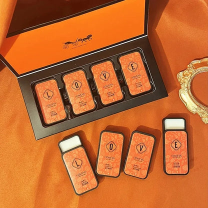 4-Piece Solid Perfume Set - Floral & Fruity Long-Lasting Portable Fragrance